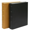 Large Clear Pocket Photo Album W/ Traditional Premium Leather Cover